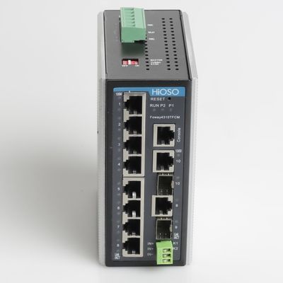 2 1000M Combo 8 10/100M des Lärm-RJ45 Häfen Schienen-Ethernet-Schalter-10