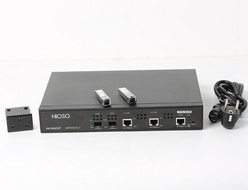 HiOSO HA7302CST Epon Olt 2 trägt 2 Pon Olt mit 2 kompatiblem Stütz1:128 SFP-Modul-Px+++